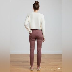 Rewash Women's mauve Skinny straight leg jeans